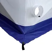 Палатка зимняя куб Следопыт 1.9х1.9 м,  h-2.05 м, 3 слоя, цв. синий/белый