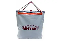 Сумка Митек с крышкой, овал 50х20х50 см (серая)