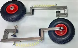 Транцевые колеса на струбцинах "Спрут П" (нерж.)