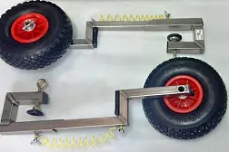 Транцевые колеса на струбцинах "Спрут П" (нерж.)