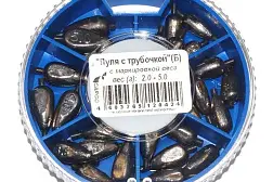 Набор грузил Cargo "Пуля с трубочкой" 2.0-5.0 г