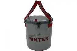 Ведро Митек с крышкой 30х30 см (серое)