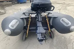 Транцевые колеса на струбцинах "Спрут" универсал