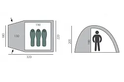 Кемпинговая палатка BTrace BIRDLAND