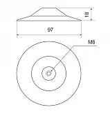 Крепление с гайкой UniMount (цв. серый)