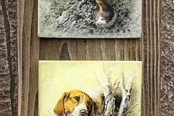 Ключница "Охота" 4 крючка (Handmade)