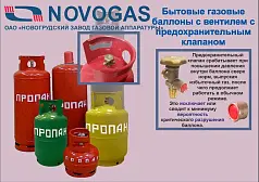 Газовый баллон пропан 18 л (с ВБК-2) НГЗА