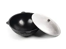 Казан чугунный 6 литров с крышкой (Узбекистан)