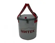 Ведро Митек с крышкой 40х40 см (серое)