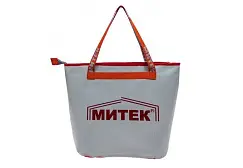 Сумка Митек без крышки, овал (40х20х40 см) серый