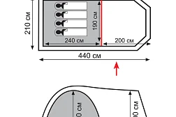 Кемпинговая палатка Totem Catawba 4 (V2)