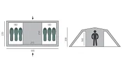 Кемпинговая палатка BTrace RUSWELL 6