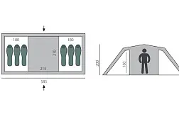 Кемпинговая палатка BTrace RUSWELL 6
