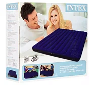 Надувной матрас Intex Downy 183x203x25 см