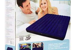 Надувной матрас Intex Downy 183x203x25 см