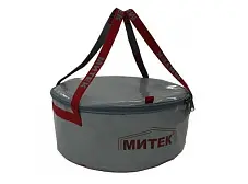 Ведро Митек с крышкой 50х20 см (серое)