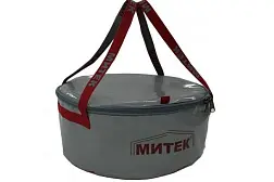 Ведро Митек с крышкой 50х20 см (серое)