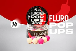Бойлы насадочные плавающие Ultrabaits "Fluro Pop Ups" 14 мм, 30 г