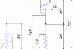 Ледобур Тонар 130 мм двуручный (Барнаул)