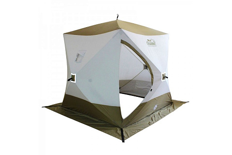 Зимняя палатка куб Следопыт Премиум 1,8 х 1,8 м, 3-х местная, 3 слоя