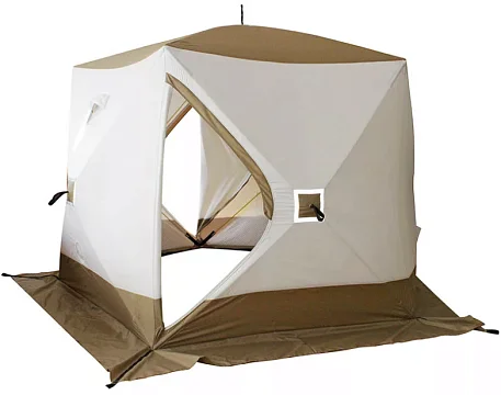 Палатка зимняя Следопыт Premium 5 стен 1.8х1.75 м, 3 слоя, цв. олива/белый